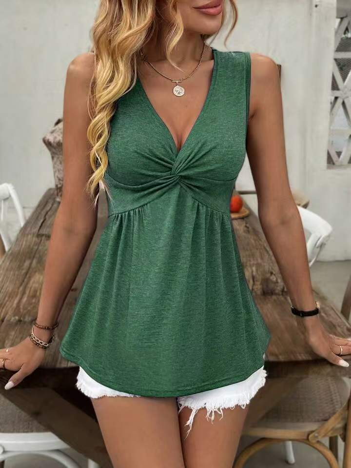 Sleeveless V-neck Design - Image 3