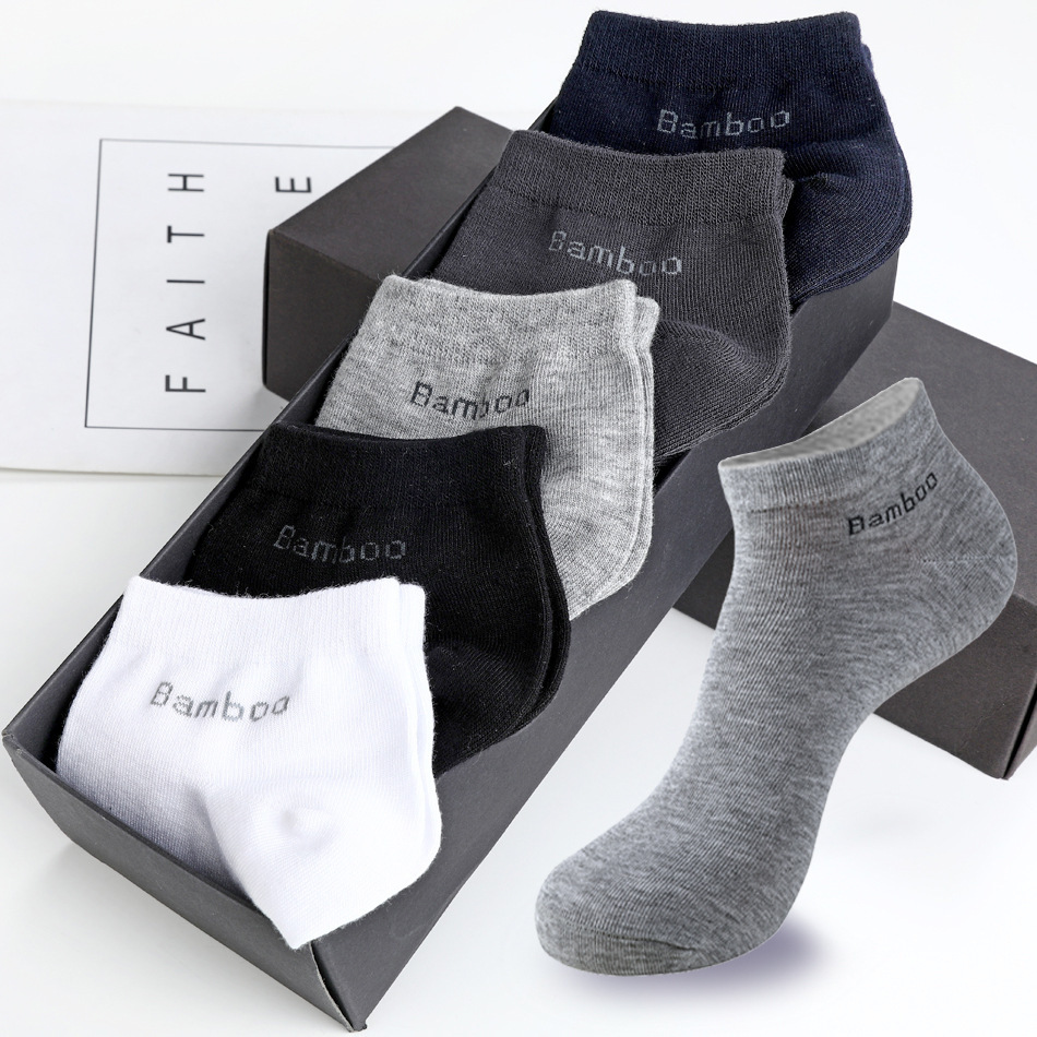 Men’s Breathable Bamboo Socks – 5 Pack - Image 3
