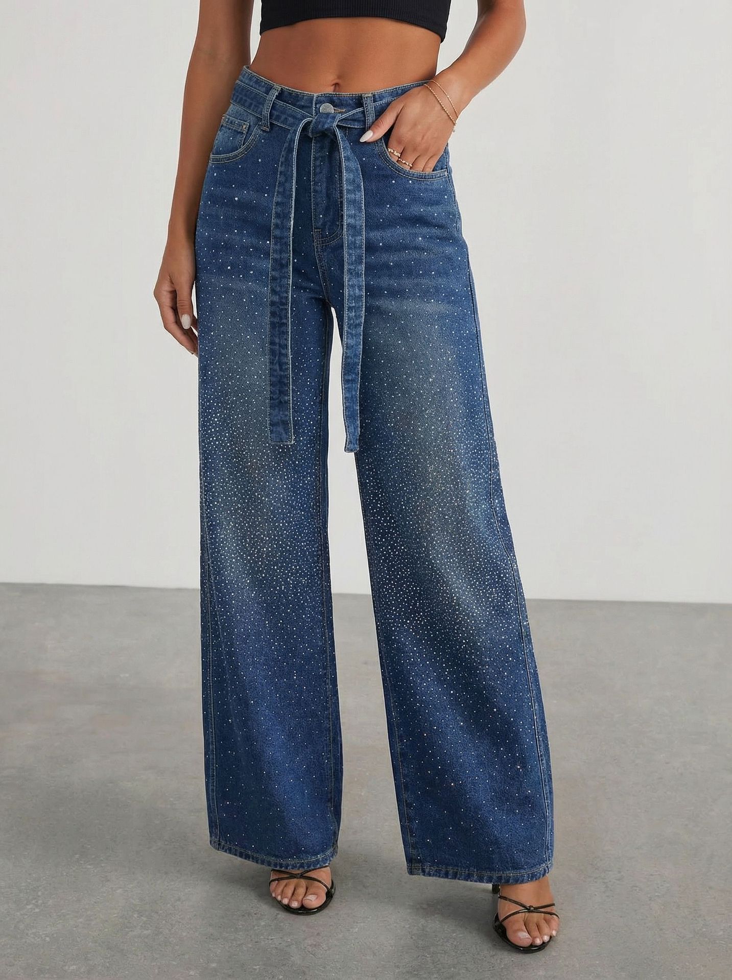 Women's Loose-fit High-waist Wide-leg Jeans - Image 6