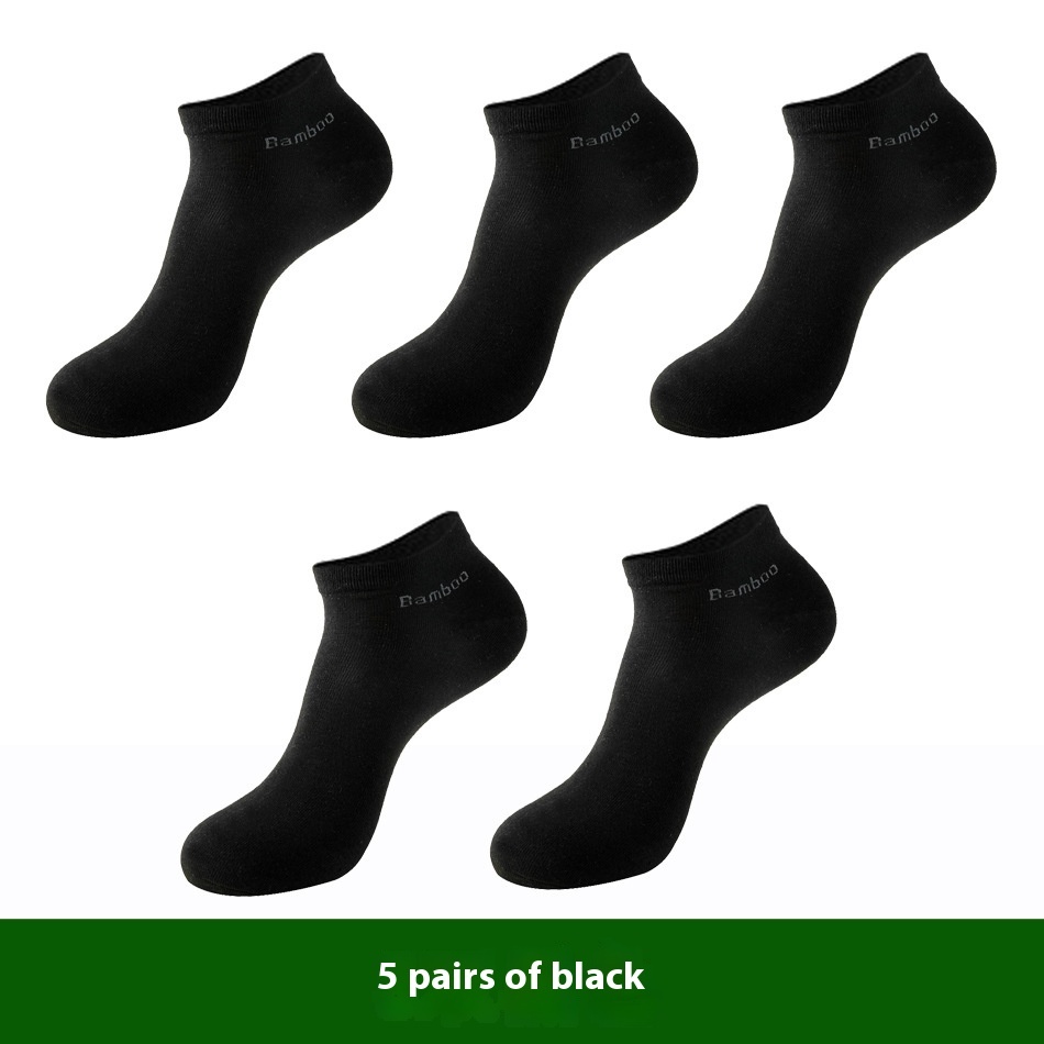 Men’s Breathable Bamboo Socks – 5 Pack - Image 4