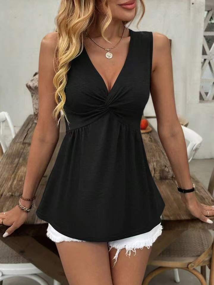 Sleeveless V-neck Design - Image 4